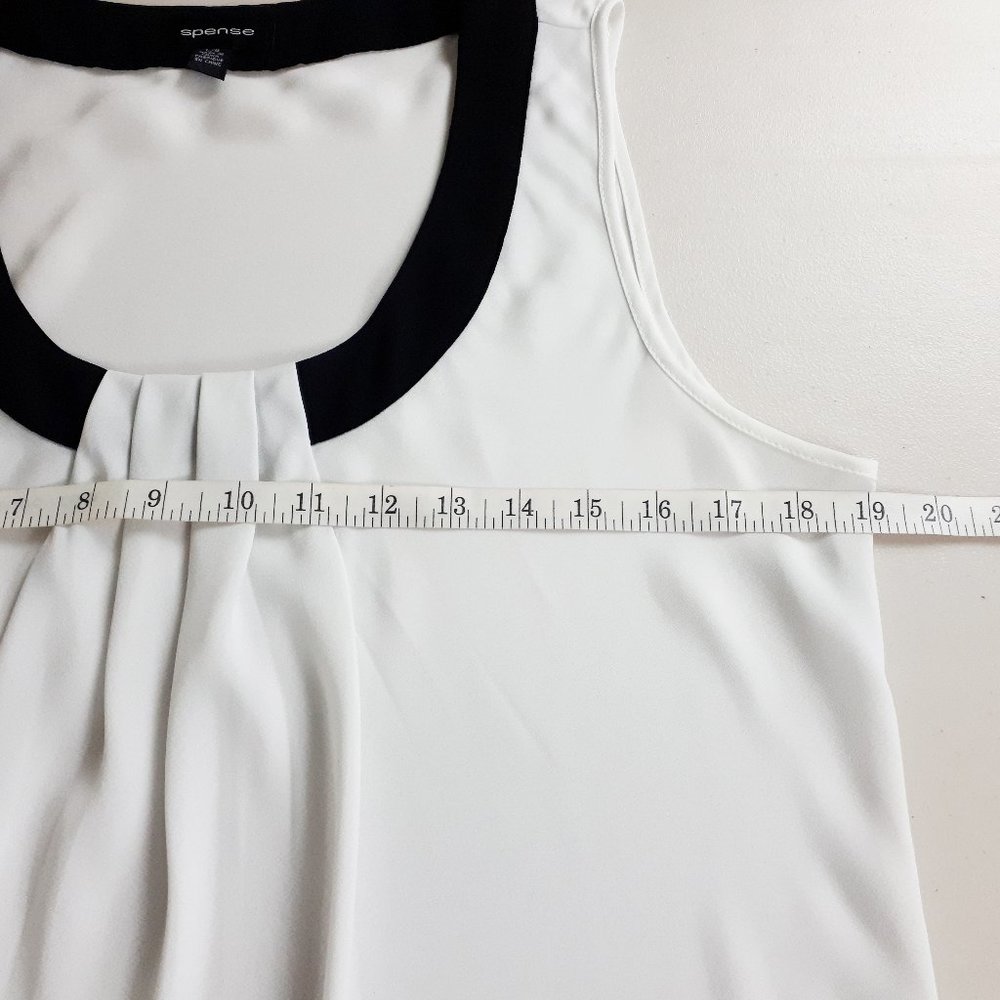 Spense Ivory Sleeveless Blouse - Picture 5 of 11